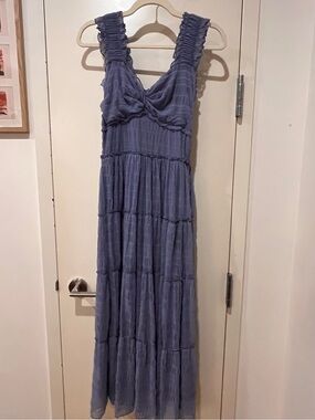Max Studio London blue Maxi Dress Size XS Like New